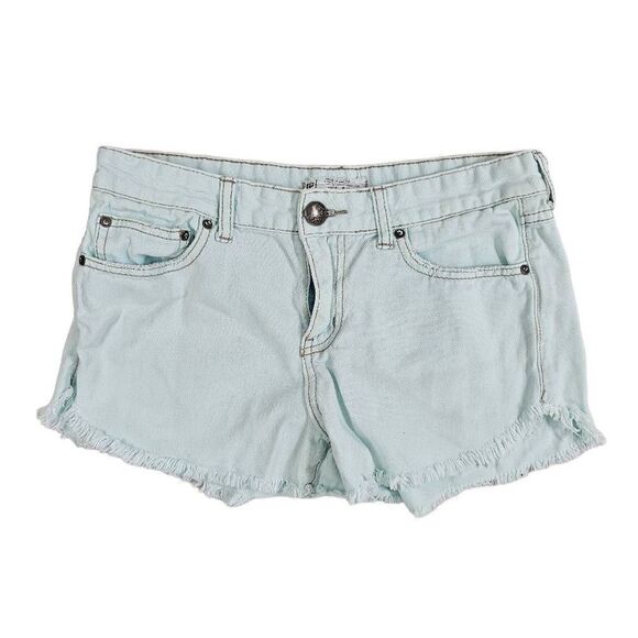 Free People Women's Light Wash Denim Shorts 25 - Picture 1 of 5